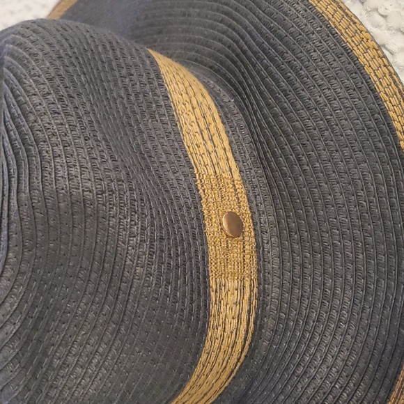 NWT Michael Stars Straw Wide Brim Fedora - Picture 2 of 5